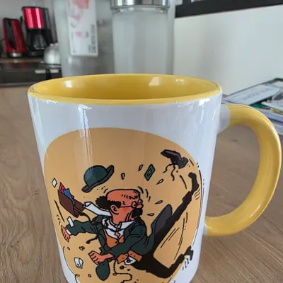 Mug Tintin professeur Tournesol neuf 